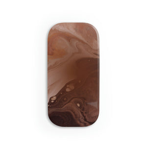 Brown Marble Phone Click-On Grip