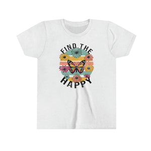 Find The Happy Youth Girls Retro T-shirt