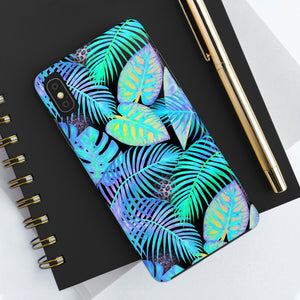 Neon Blue Jungle Tough Phone Case, Case-Mate