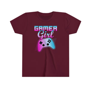 Gamer Girl Youth Girls Retro T-shirt