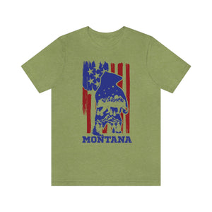 Montana America Bear Men's Short Sleeve Graphic Tee