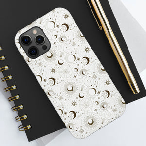 Sun and Moon White Phone Case, Case-Mate