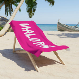 The Malorie Basic Custom Name Beach Towel