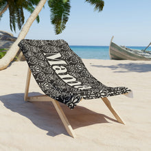 Load image into Gallery viewer, Egypt Black Custom Name Beach Towel
