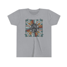 Load image into Gallery viewer, Here Comes The Sun Girls Youth Retro T-shirt
