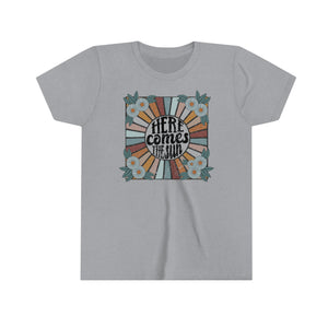 Here Comes The Sun Girls Youth Retro T-shirt