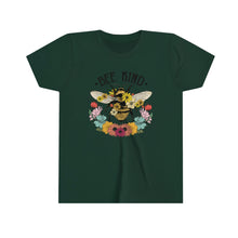 Load image into Gallery viewer, Bee Kind Flowers Youth Girls Retro T-shirt
