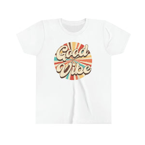 Good Vibes Girls Youth Retro T-shirt