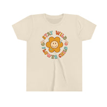 Load image into Gallery viewer, Stay Wild Flower Child Girls Youth Retro T-shirt
