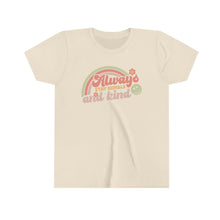 Load image into Gallery viewer, Always Stay Humble and Kind Graphic Youth Girls Retro T-shirt
