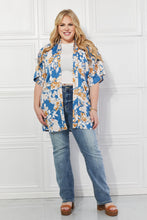 Load image into Gallery viewer, Justin Taylor Time To Grow Floral Kimono in Chambray
