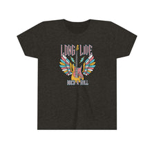 Load image into Gallery viewer, Long Live Rock N Roll Guitar Girls Youth Retro T-shirt
