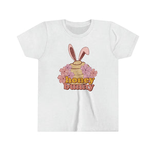 Honey Bunny Bee Hive Girls Youth Retro T-shirt