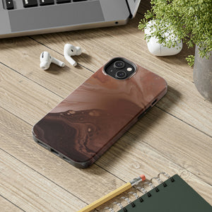 Brown Marble Tough Phone Case, Case-Mate