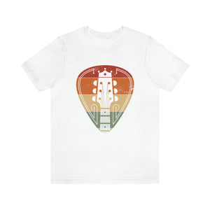 Retro Guitar Pick Men's Short Sleeve Graphic Tee