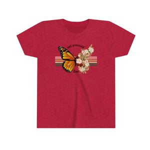 Set Yourself Free Butterfly Girls Youth Retro T-shirt