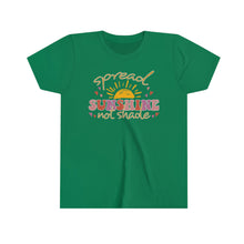 Load image into Gallery viewer, Spread Sunshine Not Shade Girls Youth Retro T-shirt
