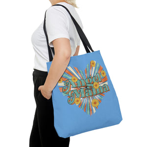 Angel Mama Blue High Quality Tote Bag