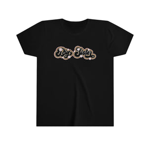 Big Sister Retro Leopard Girls Retro T-shirt