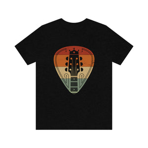 Retro Guitar Pick Men's Short Sleeve Graphic Tee