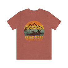 Load image into Gallery viewer, Kayak More Worry Less Men&#39;s Short Sleeve Graphic Tee
