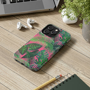 Neon Jungle Pink and Green Tough Phone Case, Case-Mate