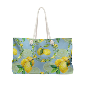 Vintage Lemons Weekender/Beach Bag