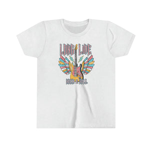 Long Live Rock N Roll Guitar Girls Youth Retro T-shirt