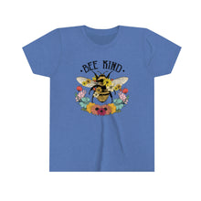 Load image into Gallery viewer, Bee Kind Flowers Youth Girls Retro T-shirt
