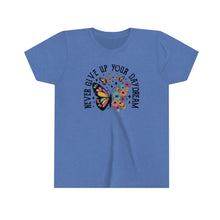 Load image into Gallery viewer, Never Give Up Your Daydream Girls Youth Retro T-shirt
