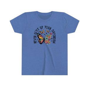 Never Give Up Your Daydream Girls Youth Retro T-shirt