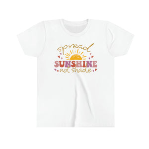 Spread Sunshine Not Shade Girls Youth Retro T-shirt