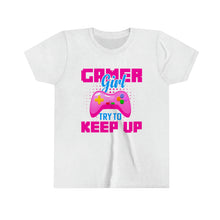 Load image into Gallery viewer, Yes I&#39;m A Gamer Girl Youth Girls Retro T-shirt
