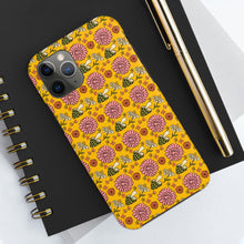 Load image into Gallery viewer, Retro 70&#39;s Mushrooms and Flowers Tough Phone Case, Case-Mate
