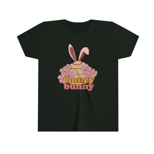 Honey Bunny Bee Hive Girls Youth Retro T-shirt