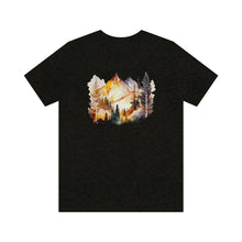 Load image into Gallery viewer, Watercolor Mountains Men&#39;s Short Sleeve Graphic Tee
