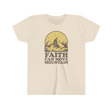 Load image into Gallery viewer, Faith Can Move Mountains Youth Boys T-shirt
