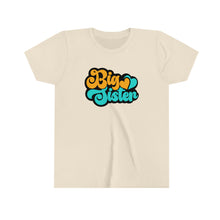 Load image into Gallery viewer, Big Sister Aqua Yellow Retro Girl&#39;s T-shirt
