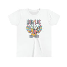 Load image into Gallery viewer, Long Live Rock N Roll Guitar Girls Youth Retro T-shirt
