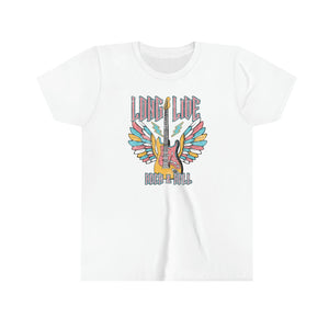 Long Live Rock N Roll Guitar Girls Youth Retro T-shirt