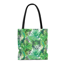 Load image into Gallery viewer, Green Jungle Tiger High Quality Tote Bag
