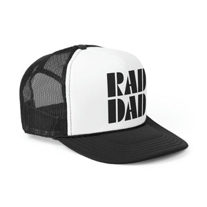 Rad Dad Black Graphic Trucker Cap