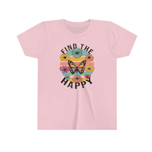 Find The Happy Youth Girls Retro T-shirt