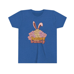 Honey Bunny Bee Hive Girls Youth Retro T-shirt