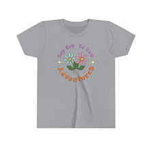 Load image into Gallery viewer, Say Yes to New Adventures Girls Youth Retro T-shirt
