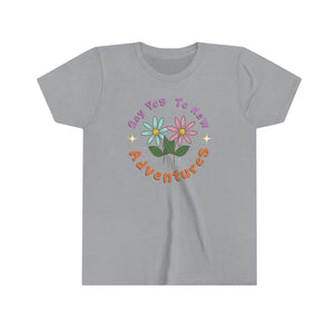 Say Yes to New Adventures Girls Youth Retro T-shirt