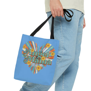 Angel Mama Blue High Quality Tote Bag