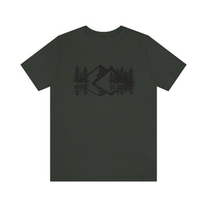 Moutains Sketch Men's Short Sleeve Graphic Tee