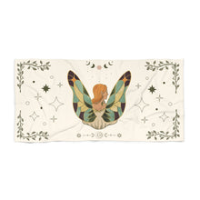 Load image into Gallery viewer, Goddess Fairy White Printed Beach Towel
