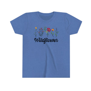 Vintage Wildflowers Girls Youth T-shirt